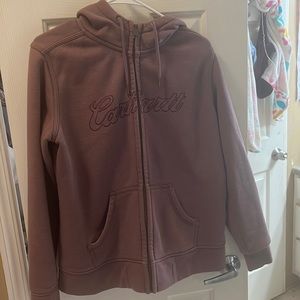 Womens carhartt zip up sweatshirt lg